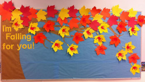 Falling for All Things Fall - Autumn Bulletin Board Idea