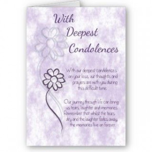 Condolences and Sympathy Words