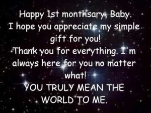 Happy 1st Monthsary BABY =)