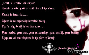 my favourite quotes from sunako tags shiki kirishiki quotes sunako