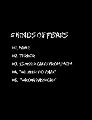 Kinds Of Fears
