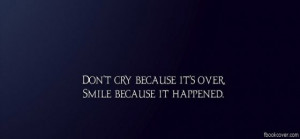 Dont cry facebook photo cover