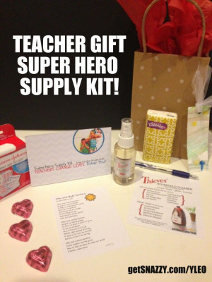 Teacher Gift Super Hero Supply Kit