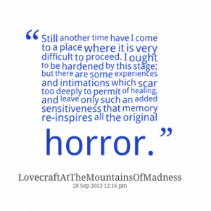 Quotes About: At The Mountains Of Madness