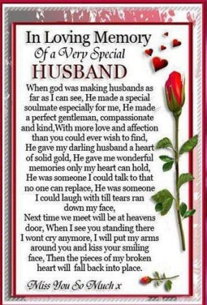 for those Husbands in heaven...