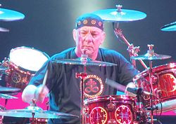 Neil Peart performing at the Air Canada Centre on October 16, 2012.jpg