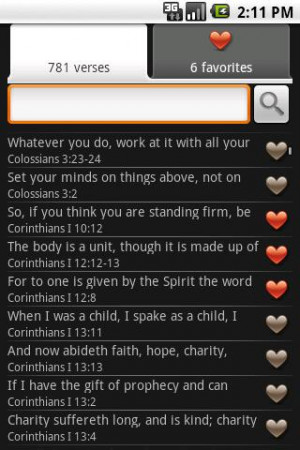 Bible Verses Android App Recent Changes