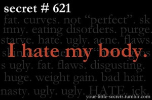 Hate My Body | via Tumblr
