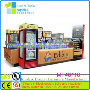 fast food counter mall outdoor fast food kiosk crepe kiosk design