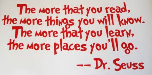smile when I read this Dr. Seuss quote. I'm thinking of printing it ...