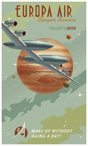 Jupiter Travel Poster by stevethomasart