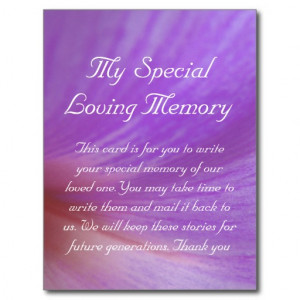Funeral Wedding Special Memory Card Postcards