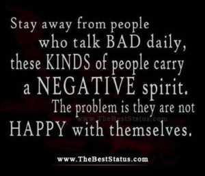 negative people. People who post about negative people in their lives ...