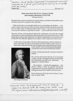 Rousseau Social Contract Social contract rousseau
