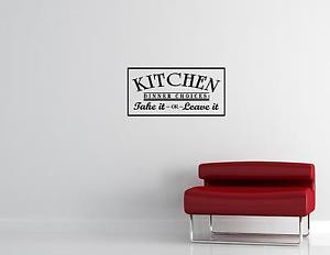 Kitchen-Dinner-Choices-Vinyl-wall-quotes-sayings-words-lettering ...