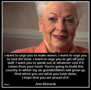 Former Texas Governor Ann Richards