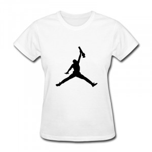 Gildan Shirt Womens Jordan Logo with Bong instead of ball Funny Quote ...