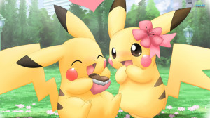 Pikachu Pokemon Cute Couples HD Wallpapers