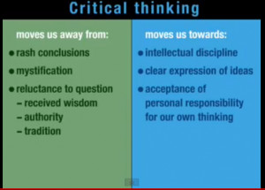 Why We Care About Critical Thinking