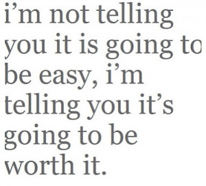 It's not going to be easy