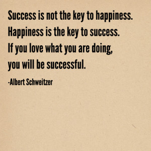 success vs. happiness