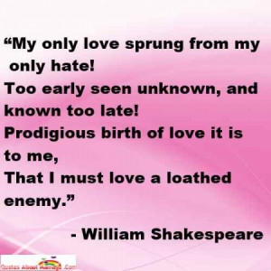 Romeo and Juliet Marriage Quotes