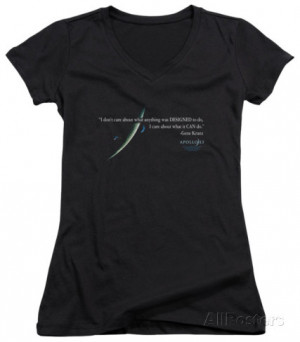 Juniors: Apollo 13 - Gene Quote V-Neck Juniors (Slim) T-Shirt