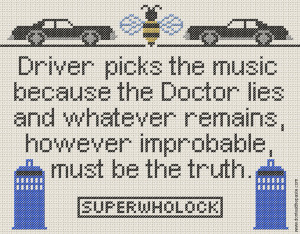 Doctor Who Quote Cross