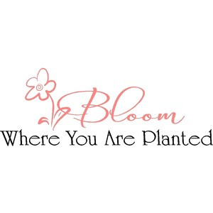 Wall Quotes Bloom Where You Are Planted