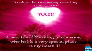 Good Morning Wishes For Her Missing you good morning quote