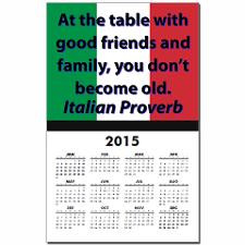 Italian Family Quotes Wall Calendars for 2015 - 2016