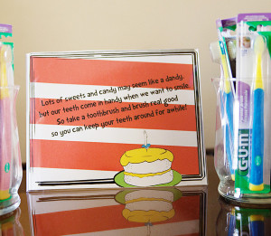 ... home toothbrushes - the poem is inspired by Dr. Seuss's 