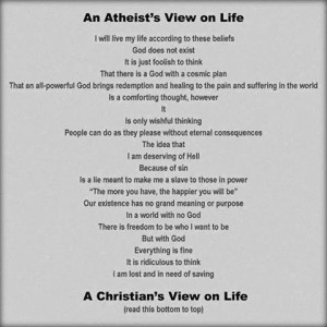 viewpoint on life is as opposed to the christian viewpoint