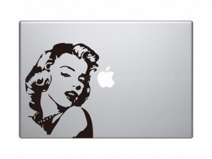 Marilyn Monroe Macbook Sticker Decal Art Vinyl For Apple by Jwhe, $6 ...