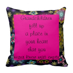 Grandparent Quote Colorfloral Floral Pillow