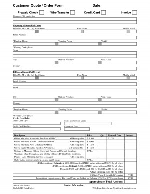 Veridian MRJ Quote Purchase Order Form