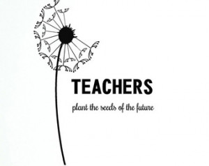 Word Wall Decals with Dandelion for teachers plant the seeds of the ...