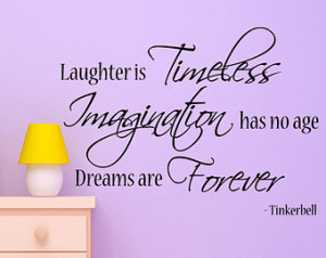 Tinkerbell Quote Wall Decal Decor A rt Bedroom ...