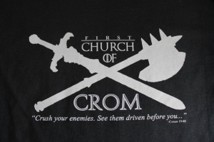 Conan the Barbarian T Shirt, Original Conan Movie, Church of Crom ...