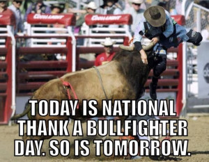 National bullfighter day