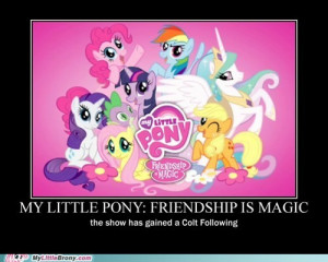 my little pony, friendship is magic, brony - colt following