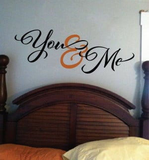 ... Romantic Sayings Vinyl - Vinyl wall art - Master bedroom -Wedding gift