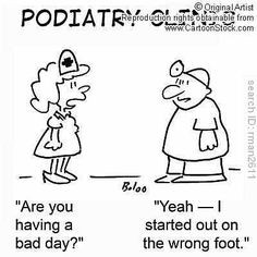 ... the wrong foot? Try letting us help you with foot and ankle pain. More