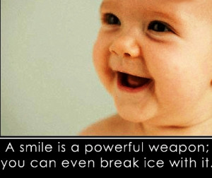 smile is the universal welcome. Your smile looks adorable on you!