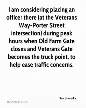 ... Farm Gate closes and Veterans Gate becomes the truck point, to help