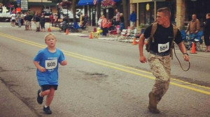 While running the Jeff Drench Memorial 5K in Charlevoix, Mich., Lance ...