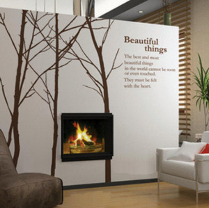 Beautiful Things Winter Tree Wall Sticker - home-decorating Photo