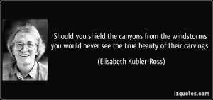 Should you shield the canyons from the windstorms you would never see ...