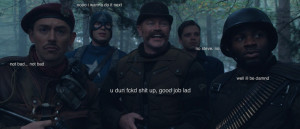 Captain America Steve Rogers Marvel steve bucky barnes bucky howling ...