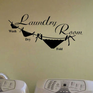 Laundry-Room-Wash-Dry-Fold-Vinyl-Wall-Sticker-Lettering-Sayings-Words ...